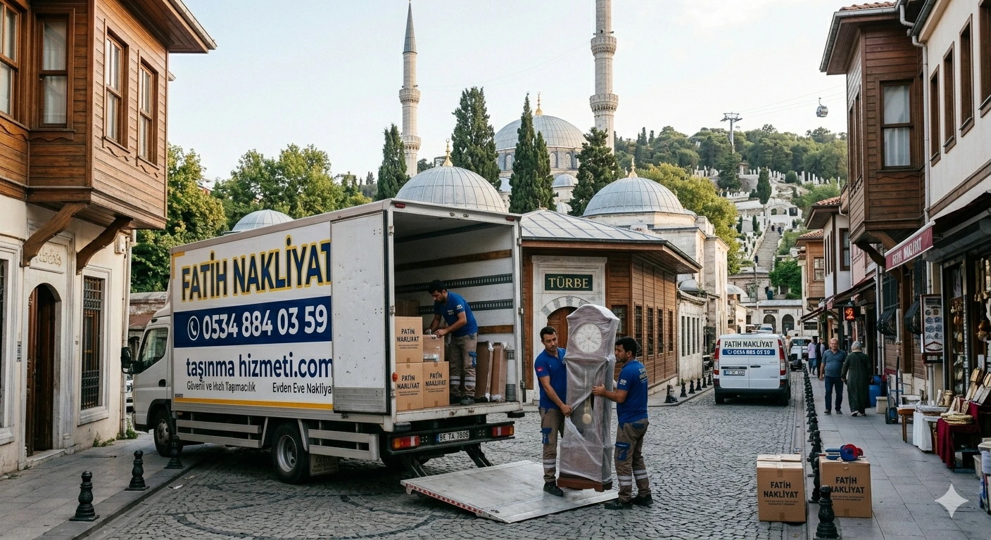 Eyüp Evden Eve Nakliyat - Taşınma Hizmeti Profesyonel Nakliye Kamyonu Eyüp Sultan Bölgesinde